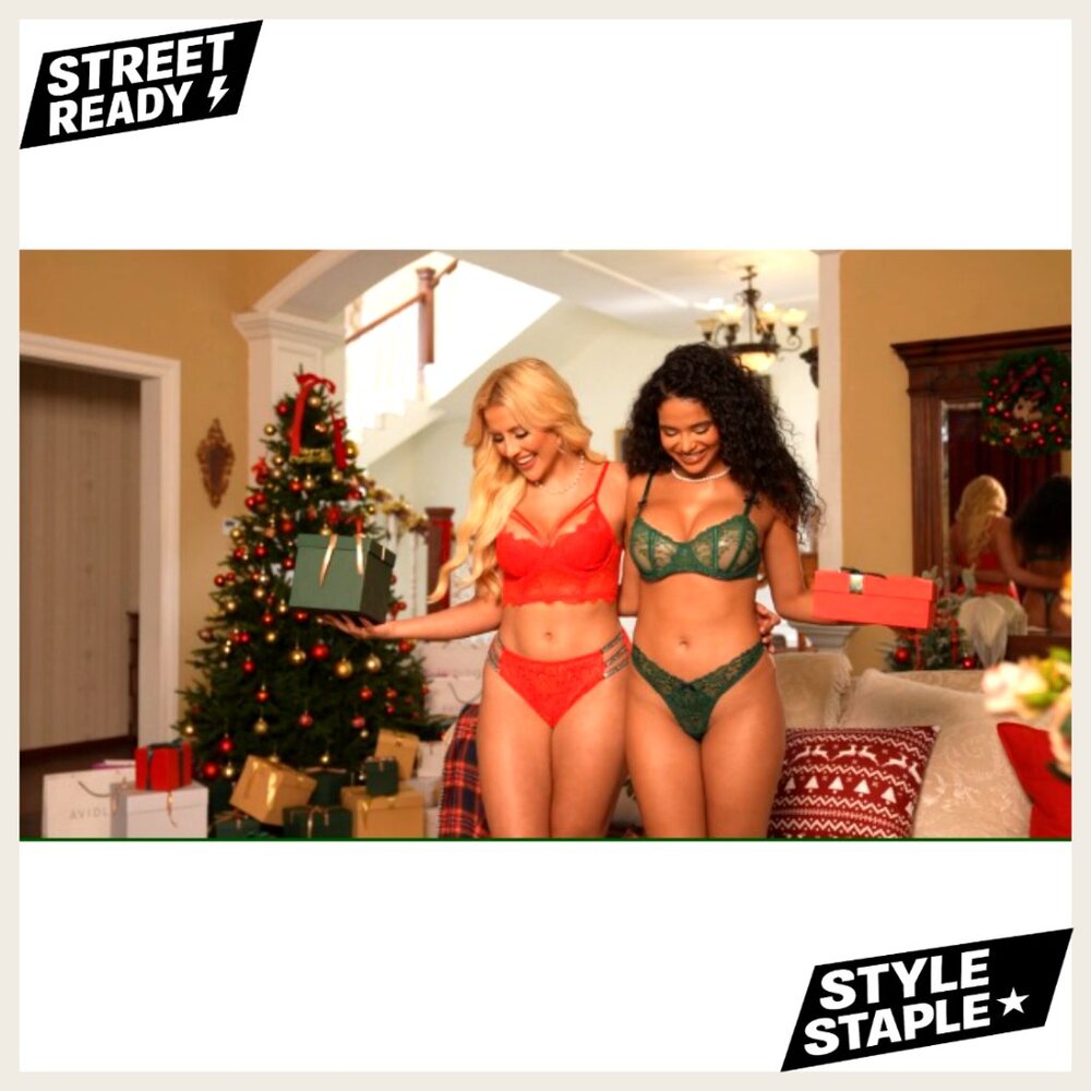 Lace Bralette Camisole V-Neck Adjustable Strap Two Layer Crop Top Bustier - Picture 7 of 7